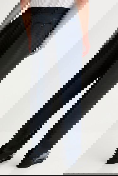 Hlače KENZO Pleated Tailored Trousers Črna | FE65PA2149GE, 2