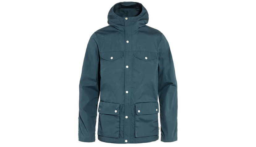 Parka FJÄLLRÄVEN Greenland Hooded Jacket with Pockets Turkizna | F87202-570