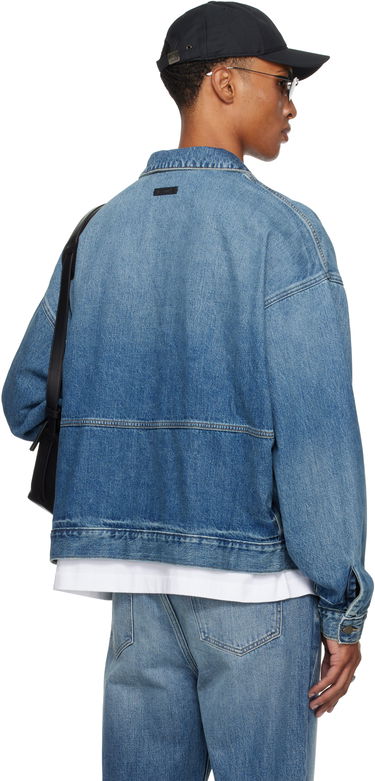 Jakna Fear of God Fear of God ESSENTIALS Denim Trucker Jacket Modra | 202SP254270F, 2
