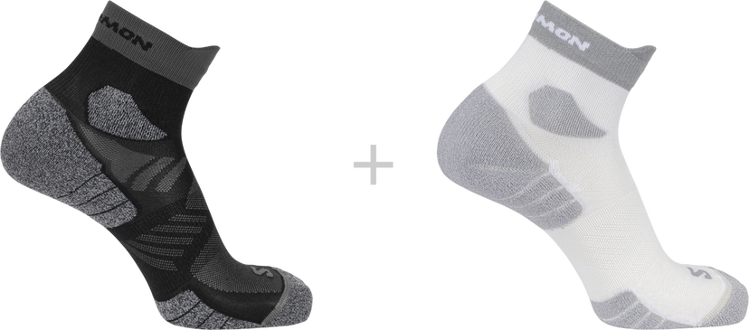 Nogavice Salomon Salomon Aero Ankle Socks 2-Pack Siva | lc2627-0