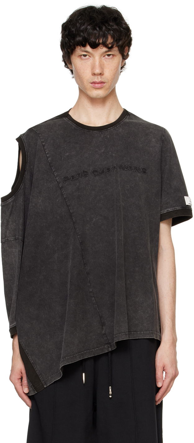 Majica Feng Chen Wang Feng Chen Wang Deconstructed T-Shirt Črna | FUF18TS02