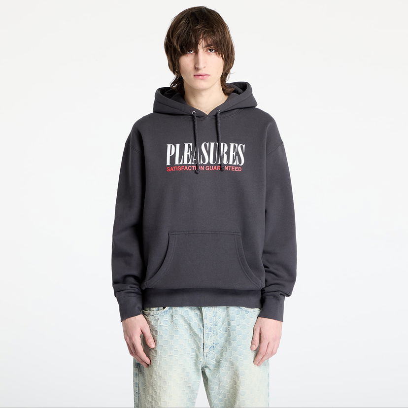 Pulover Pleasures PLEASURES Satisfaction Hoodie Siva | P25SP072 ASPHALT