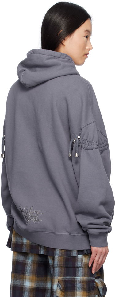 Pulover Collina Strada Collina Strada Burst Hoodie with Drawstrings Siva | XX8012, 2