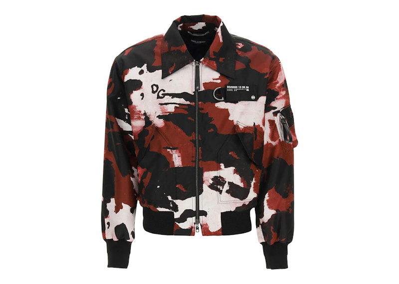 Bomber jakna Dolce & Gabbana Dolce & Gabbana Camo Print Bomber Jacket Večbarvna | G9UI4Z/HSMNB