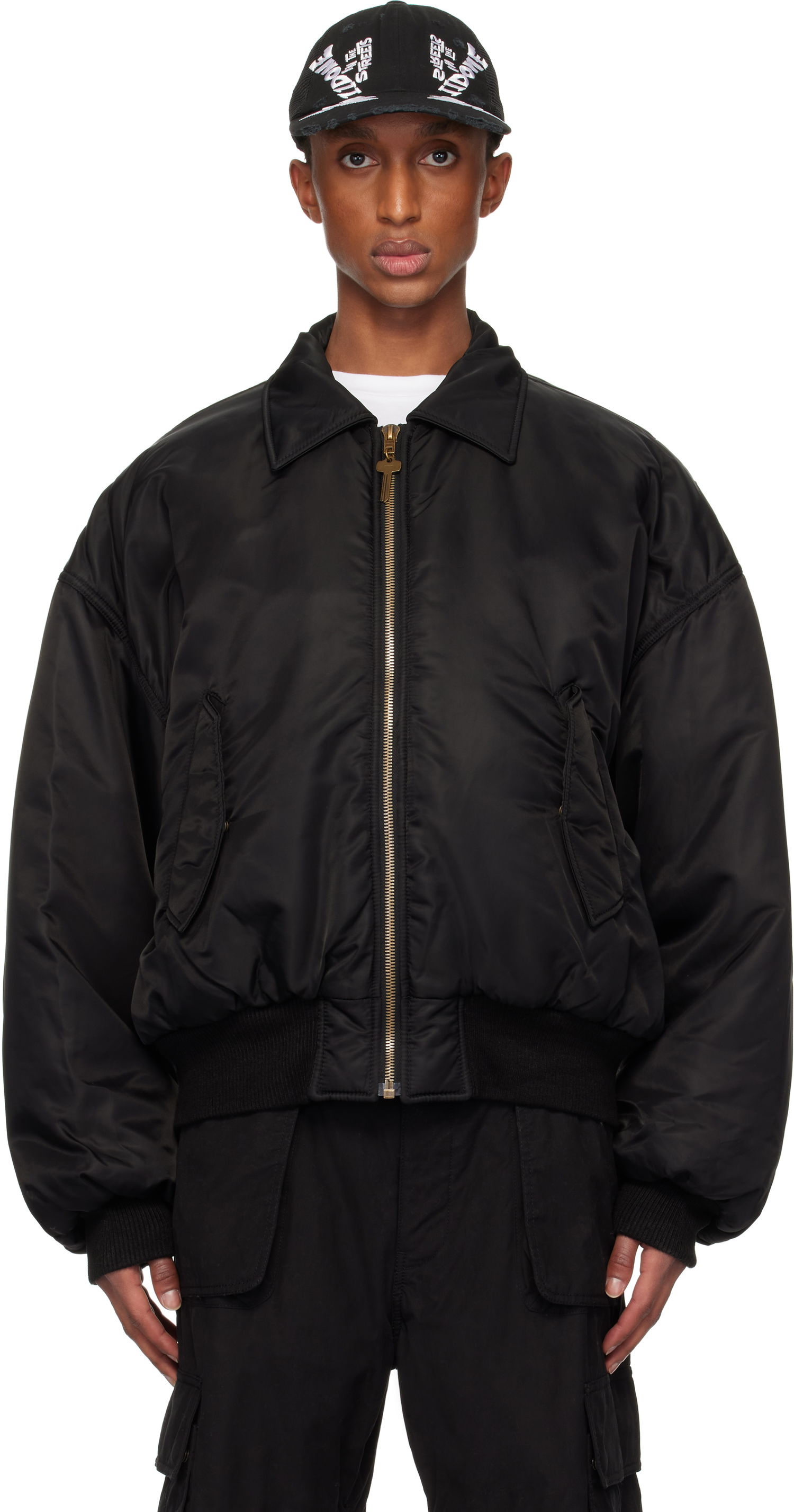 Bomber jakna We11done Collar Bomber Jacket Črna | WD-JP3-24-023-U-BK, 0