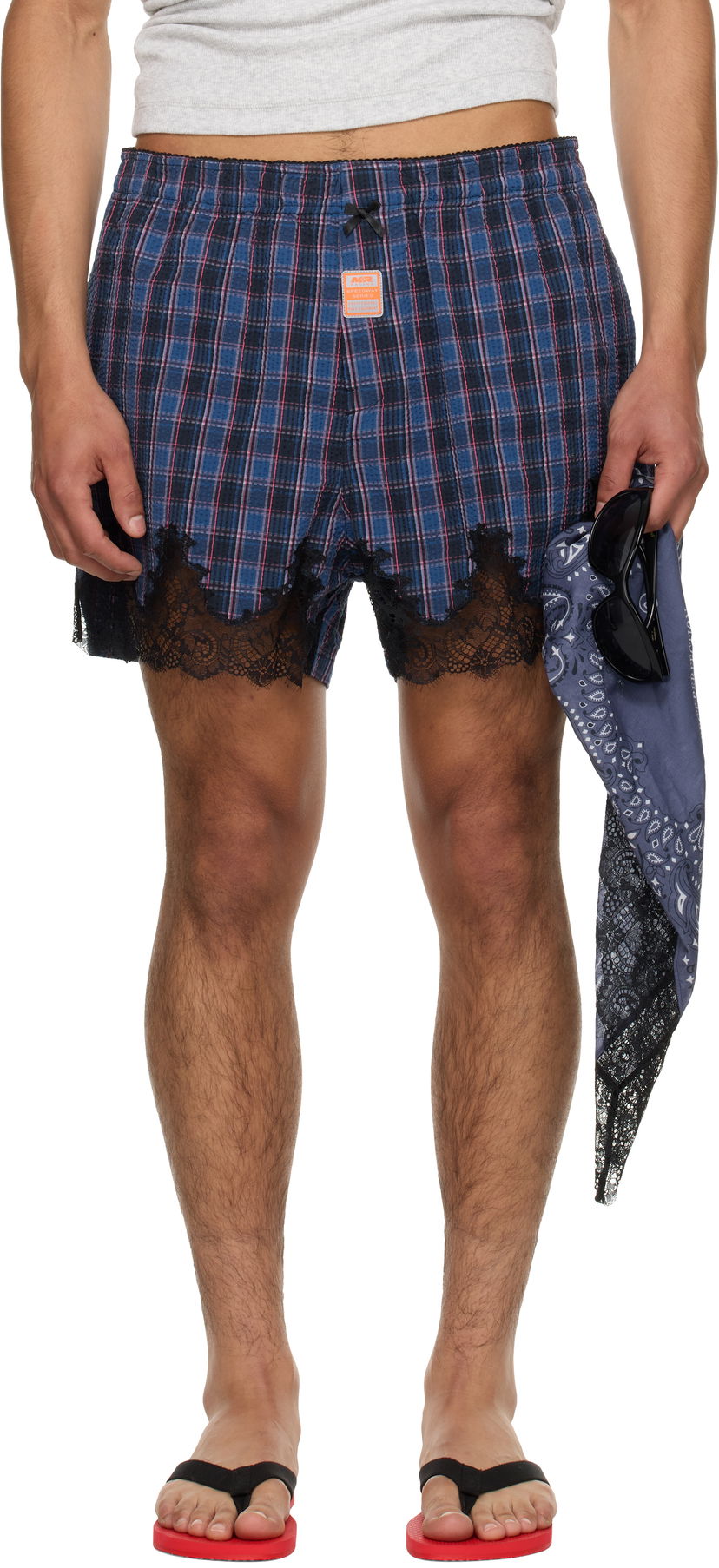 Boksarice Martine Rose Martine Rose Exclusive Knickers Shorts Modra | 833WS28527