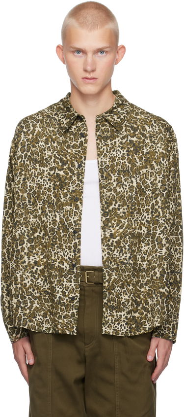 Srajce ISABEL MARANT Isabel Marant Cybilio Leopard Print Shirt Bež | CH01B-B4I03H, 0