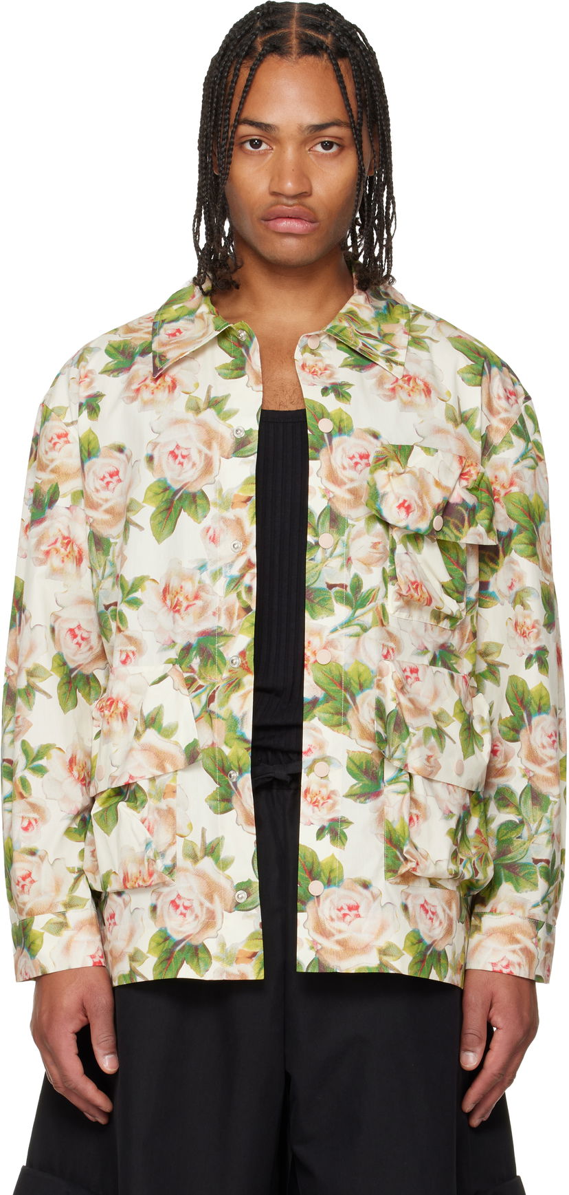 Srajce Simone Rocha Simone Rocha Multi Pocket Snap Shirt Večbarvna | 5381D 1268