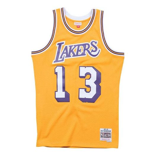 Dres Mitchell & Ness Mitchell & Ness NBA Lakers Chamberlain Swingman Jersey Rumena | SMJYAC18092-LALLTGD71WCM
