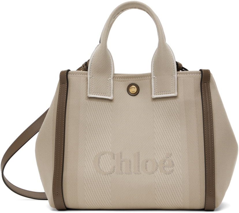 Tote bag CHLOÉ Chloé Small 'Chloé Carry' Tote Bag Bež | CHC25SS911O65