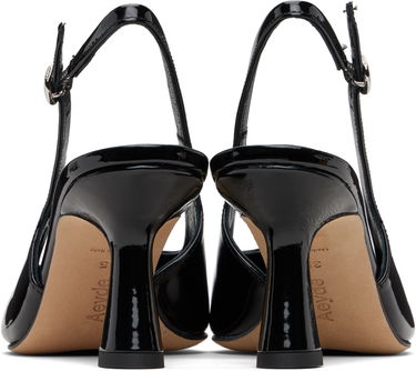 Modni dodatki Aeyde Aeyde Fernanda Slingback Heels Črna | A12-PU-ISOSS75ST-223-800-048, 1
