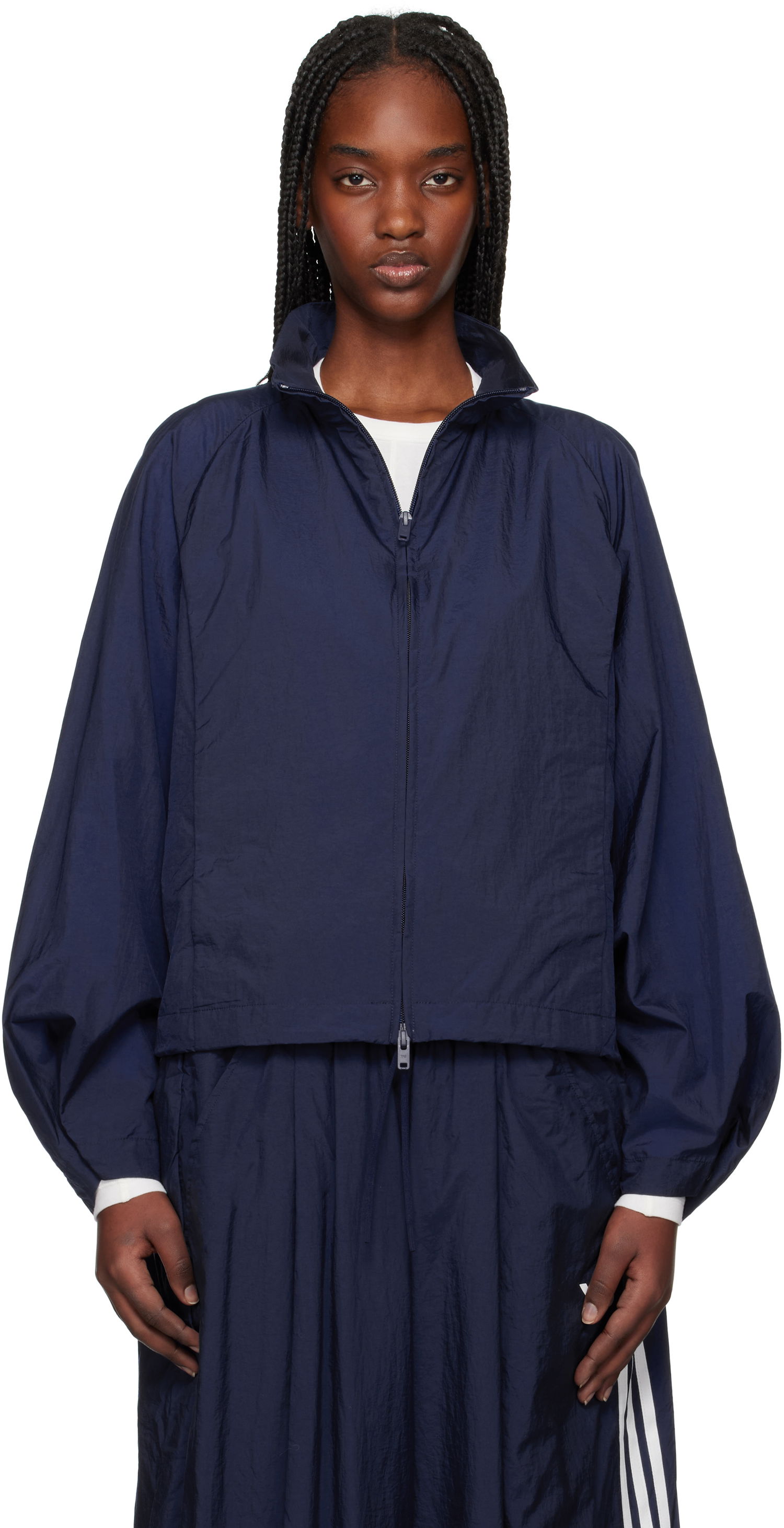 Vetrovka Y-3 Y-3 Nylon Cropped Jacket Mornarica | JM3198, 0