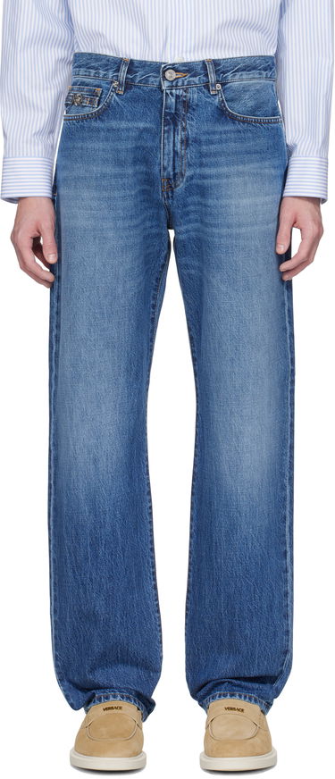 Kavbojke Versace Versace Loose-Fit Jeans Modra | 1017775_1A13585, 0