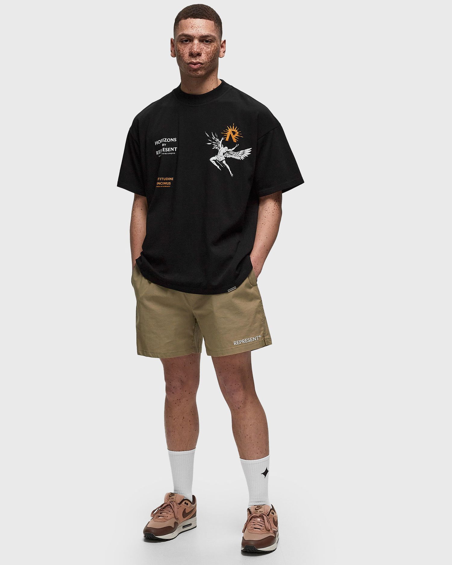 Kratke hlače Represent Clo REPRESENT SHORT Bež | MLM704-431, 1
