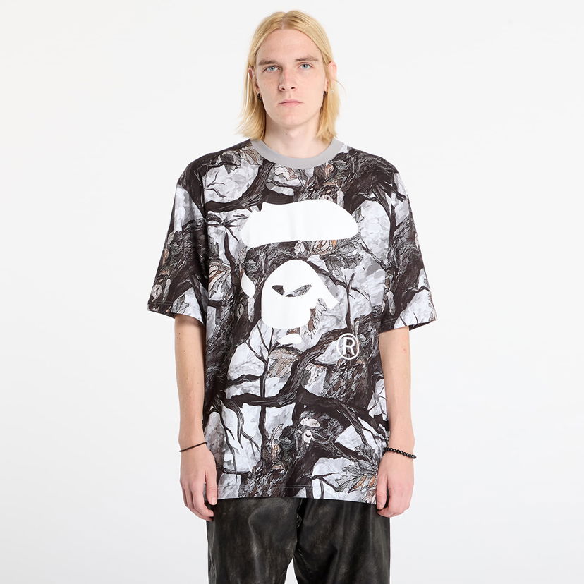 Majica BAPE Tree Edge Camo Ape Face Relaxed Fit T-Shirt Večbarvna | 001CSL801012MWHT