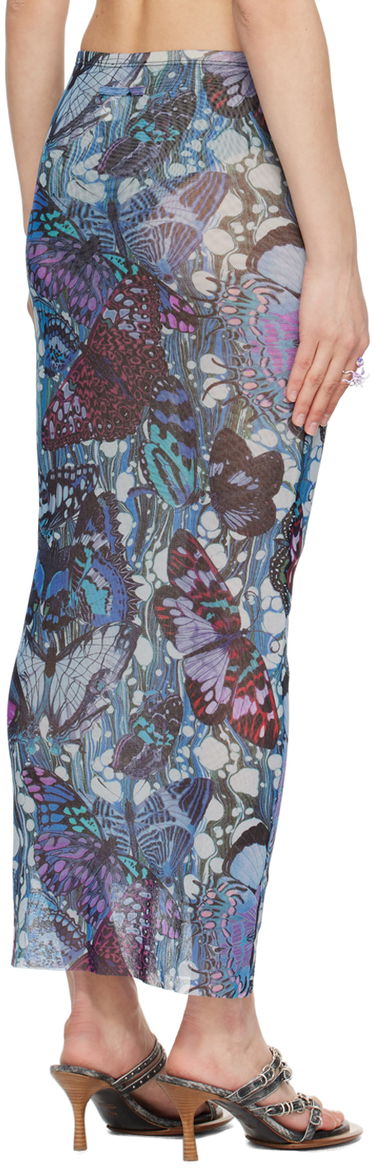 Krila Jean Paul Gaultier Gaultier Butterfly Print Maxi Skirt Modra | 24/25-F-JU070-T545-5090, 2