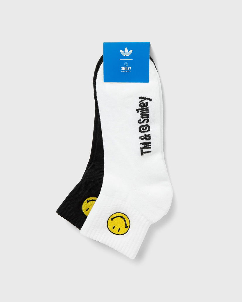Nogavice adidas Originals Adidas x Smiley Ankle Socks 2 Pairs Bela | JC8632