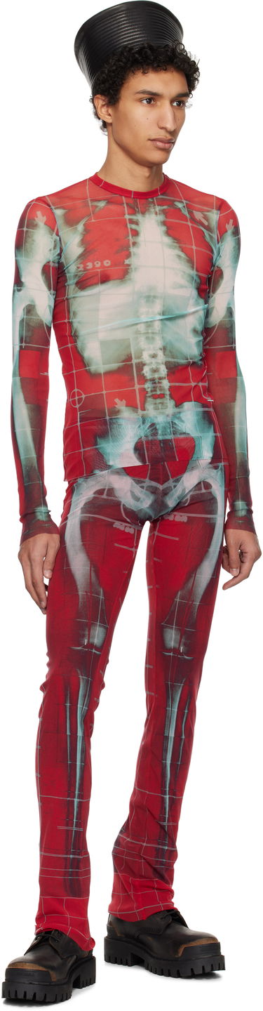Majica Jean Paul Gaultier Jean Paul Gaultier 'The Squeletor' Mesh Top Rdeča | 25/33-F-TO241-T580-3058, 3