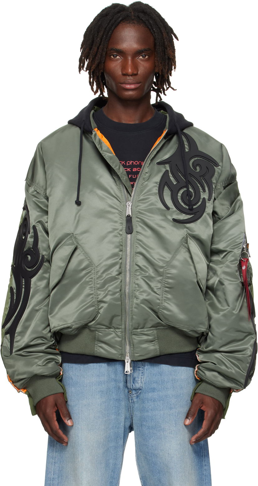 Bomber jakna VETEMENTS VETEMENTS x Alpha Industries Reworked Bomber Jacket Zelena | UH76BO890GG