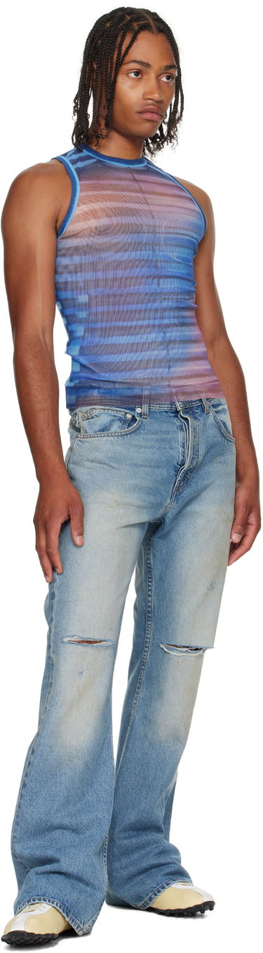 Majica brez rokavov Jean Paul Gaultier Jean Paul Gaultier 'The Air' Striped Tank Top Modra | 25/03-W-TO332-M005P-565034, 3