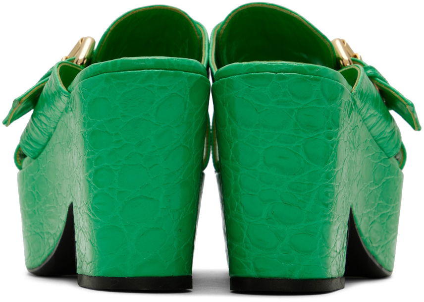 Modni dodatki BY FAR BY FAR Lenka Heeled Sandals Zelena | 22SSLNKSPGCCE, 1