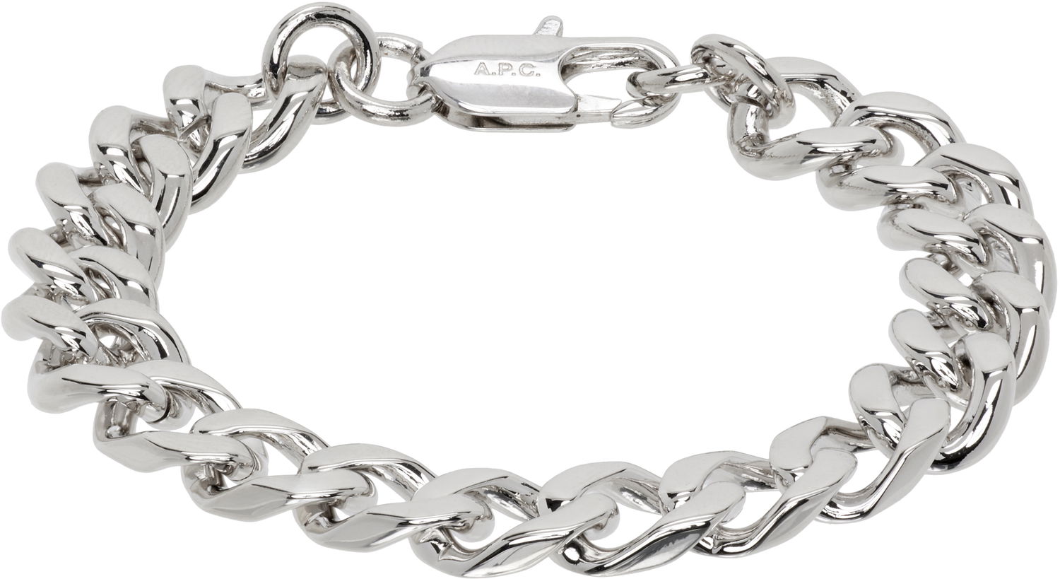 Zapestnica A.P.C. A.P.C. Silver-Tone Maxi Chain Bracelet Kovinski | MEAEC-M70904, 0