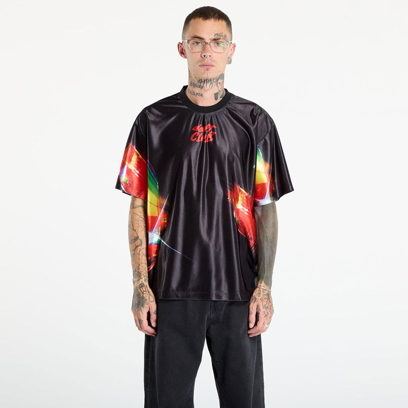 Majica Pleasures PLEASURES Daft Club Sport Shirt Črna | P25DP002-BLACK