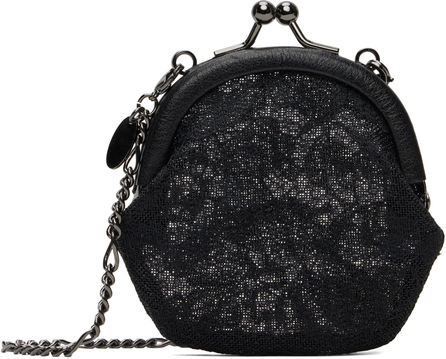 Denarnica Yohji Yamamoto YOHJI YAMAMOTO Clasp Coin Purse Črna | DP-A09-901, 0