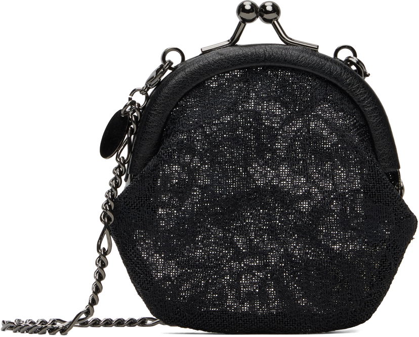 Denarnica Yohji Yamamoto YOHJI YAMAMOTO Clasp Coin Purse Črna | DP-A09-901