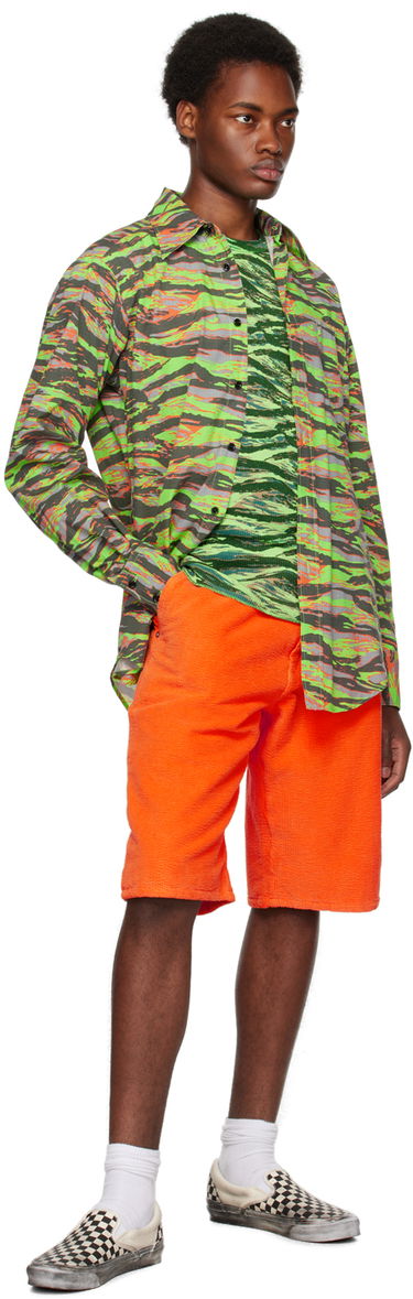 Srajce ERL Abstract Print Long Sleeve Shirt Zelena | ERL06B005, 3