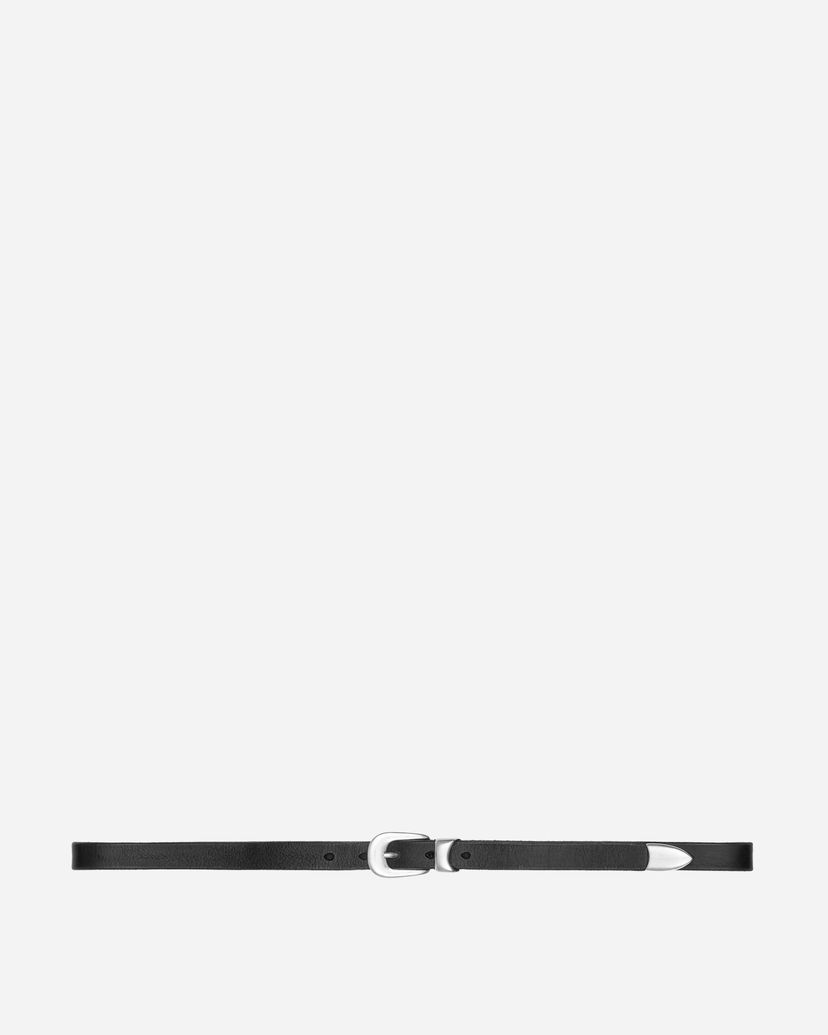 Pasovi OUR LEGACY Narrow Leather Belt Črna | A2208BBLA 001