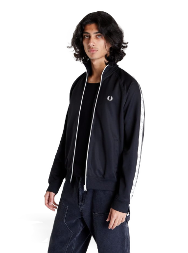 Bomber jakna Fred Perry Taped Track Jacket Črna | J4620-198