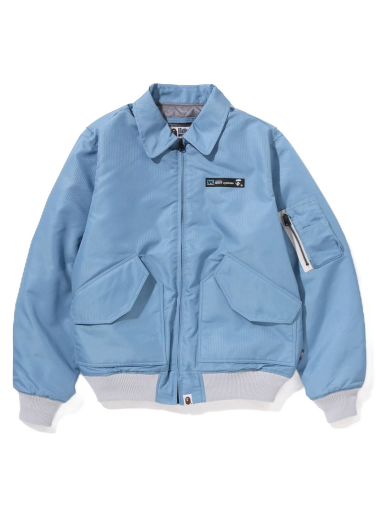 Jakna BAPE Honeycomb Ripstop Bomber Jacket Modra | 1J30-141-002
