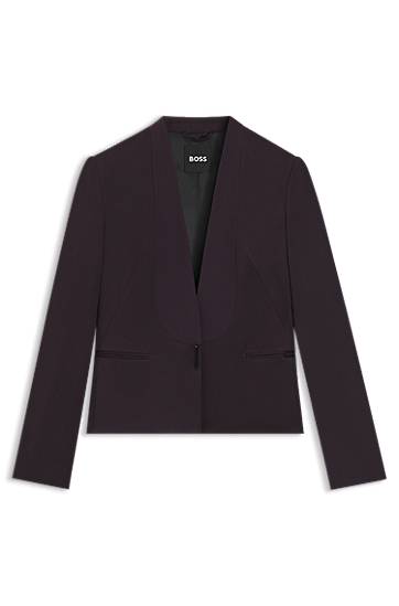 Jakna BOSS Regular-fit tuxedo blazer with shawl lapels Lila | 50548290, 0