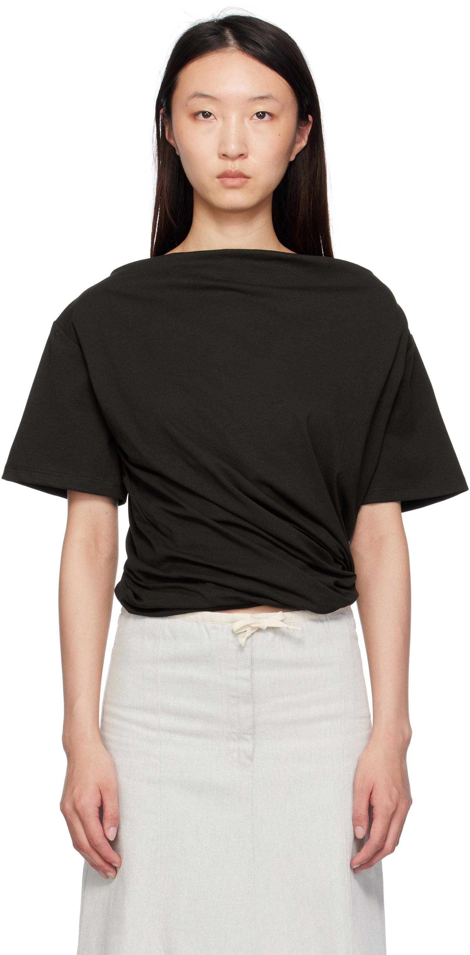 Majica Baserange Baserange Turn T-Shirt Črna | TOTUS-RC-SU25, 0