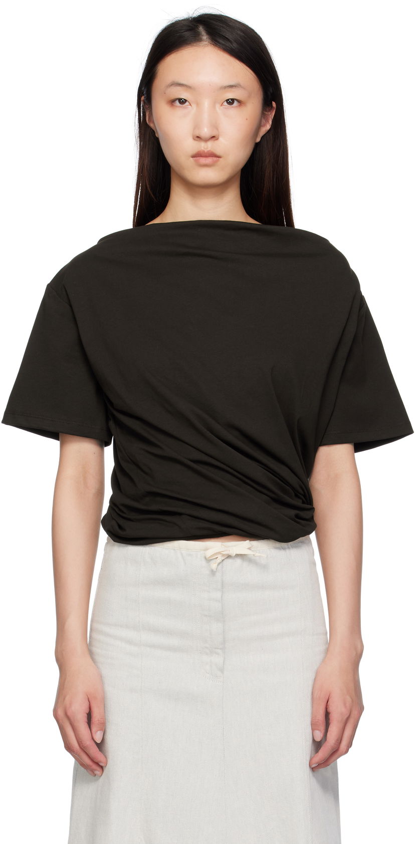 Majica Baserange Baserange Turn T-Shirt Črna | TOTUS-RC-SU25
