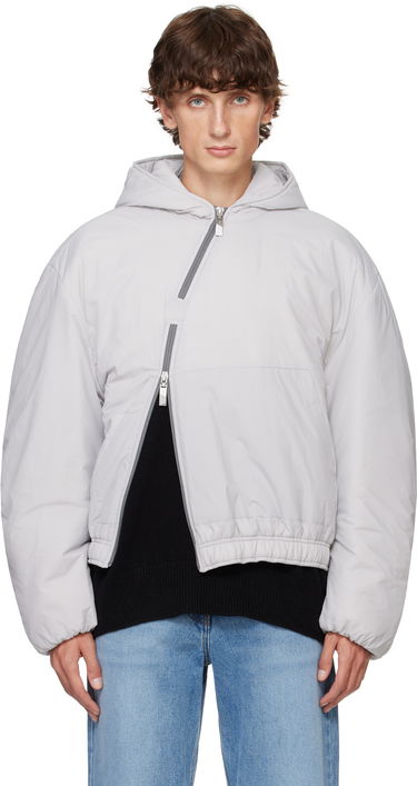 Puhovka ADER ERROR Asymmetric Zip Puffer Jacket Siva | BN01FWJK1302GR, 0