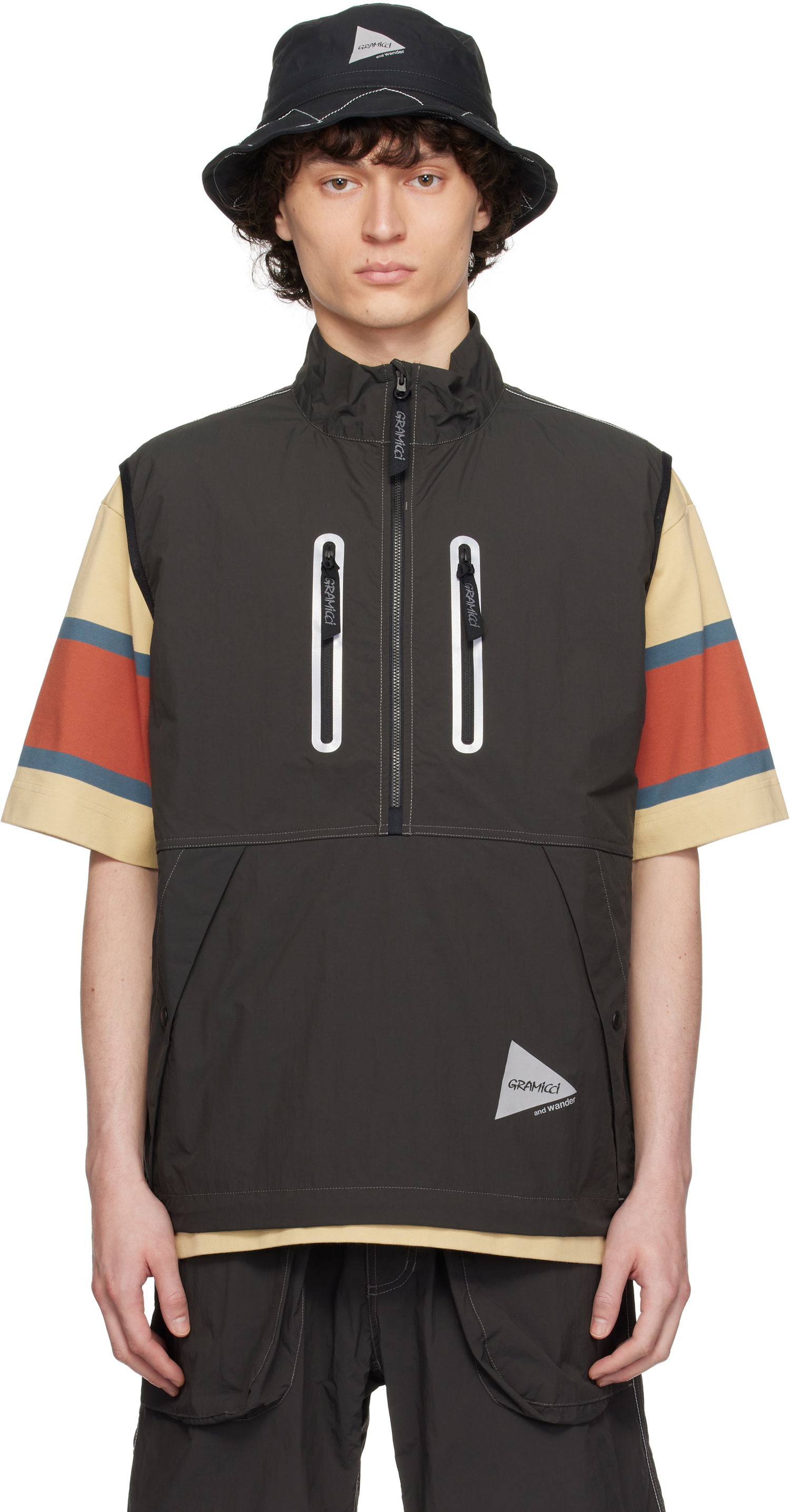 Telovnik and wander Gramicci Edition Brushed Nylon Vest Zelena | GUJ5-S3001, 0