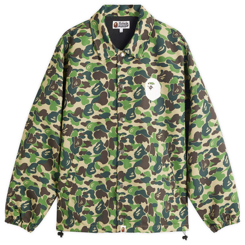 Vetrovka BAPE A Bathing Ape ABC Camo Coach Jacket, Size L Zelena | 001LJL301010M-GRN