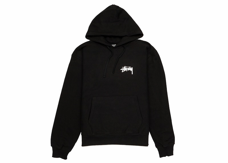 Pulover Stüssy Stussy Plush Hoodie Črna | 1924927_BLAC