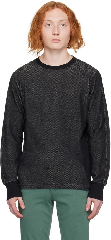 Pleteni pulover rag & bone Rag & Bone Collin Long Sleeve T-Shirt Črna | MBC22HT026JQ26, 0