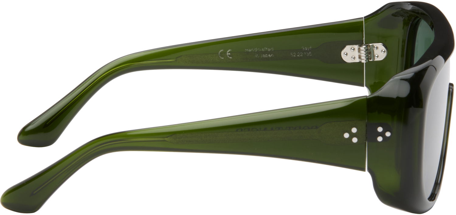 Sončna očala Port Tanger Port Tanger Sayf Sunglasses Zelena | SSENSE Exclusive Aviator, 1