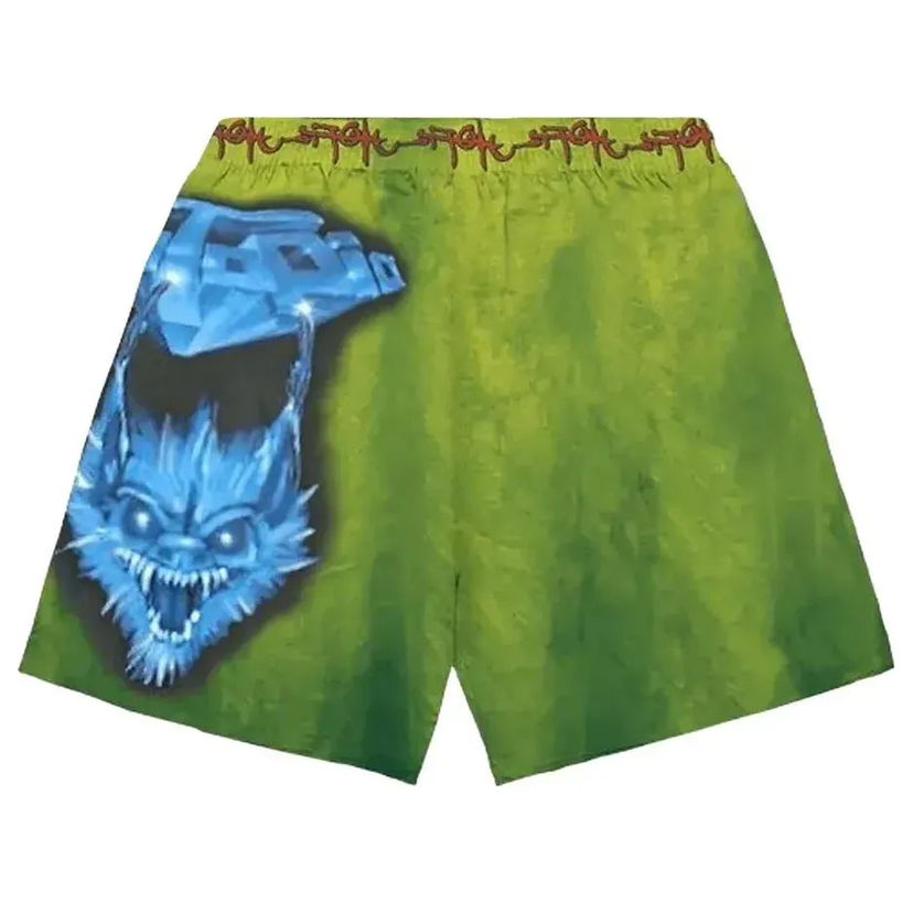 Kratke hlače Cactus Jack by Travis Scott UTOPIA Hyena Graphic Print Shorts Zelena | TSUT-PS25