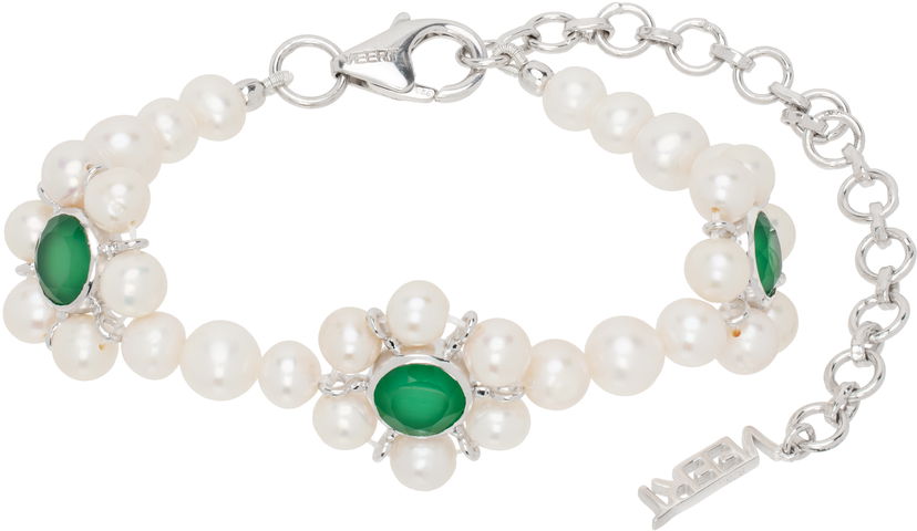 Zapestnica VEERT Trio Flower Pearl Bracelet Kovinski | JLG0016-WG