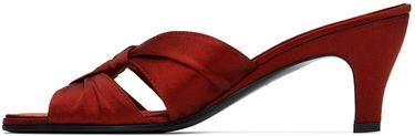 Nega čevljev The Row The Row Soft Knot Heeled Mules Rdeča | F1499-W326, 2