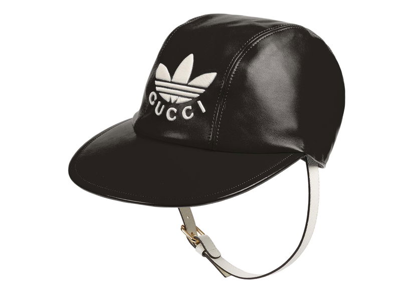 Kapa Gucci adidas x Baseball Hat with Chin Strap Black Črna | 724622 3HANU 1077