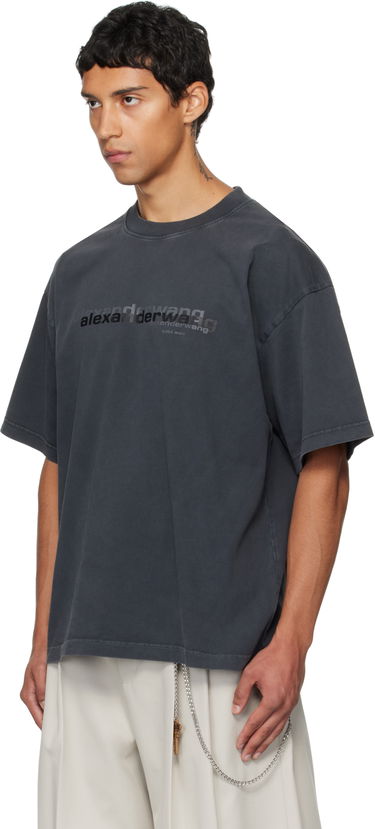 Majica Alexander Wang Alexander Wang Short Sleeve T-Shirt Siva | UCC3251847, 3