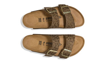 Superge in čevlji Birkenstock Arizona Synthetik Regular Fit Leopard Print Sandal Rjava | 1030594, 5