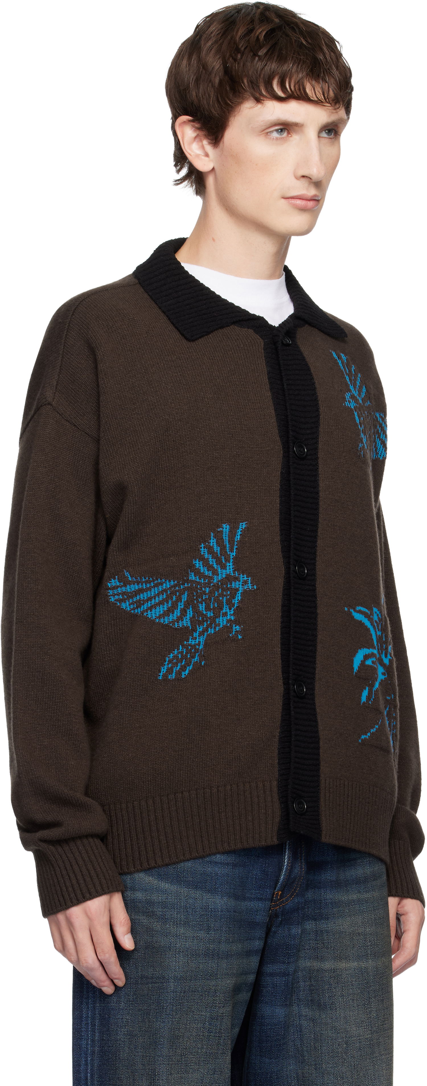 Pleteni pulover Andersson Bell Andersson Bell Bird Intarsia Cardigan Večbarvna | atb1371u, 1