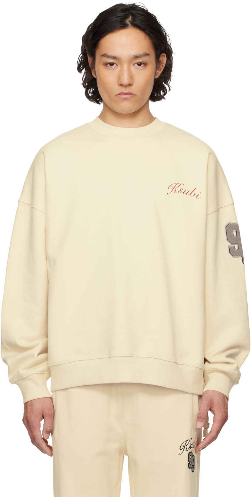 Pleteni pulover Ksubi Ksubi Playoff Ekcess Sweatshirt Bež | MSP25FL004